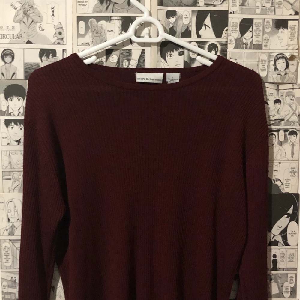Cozy Dark Burgundy Sweater